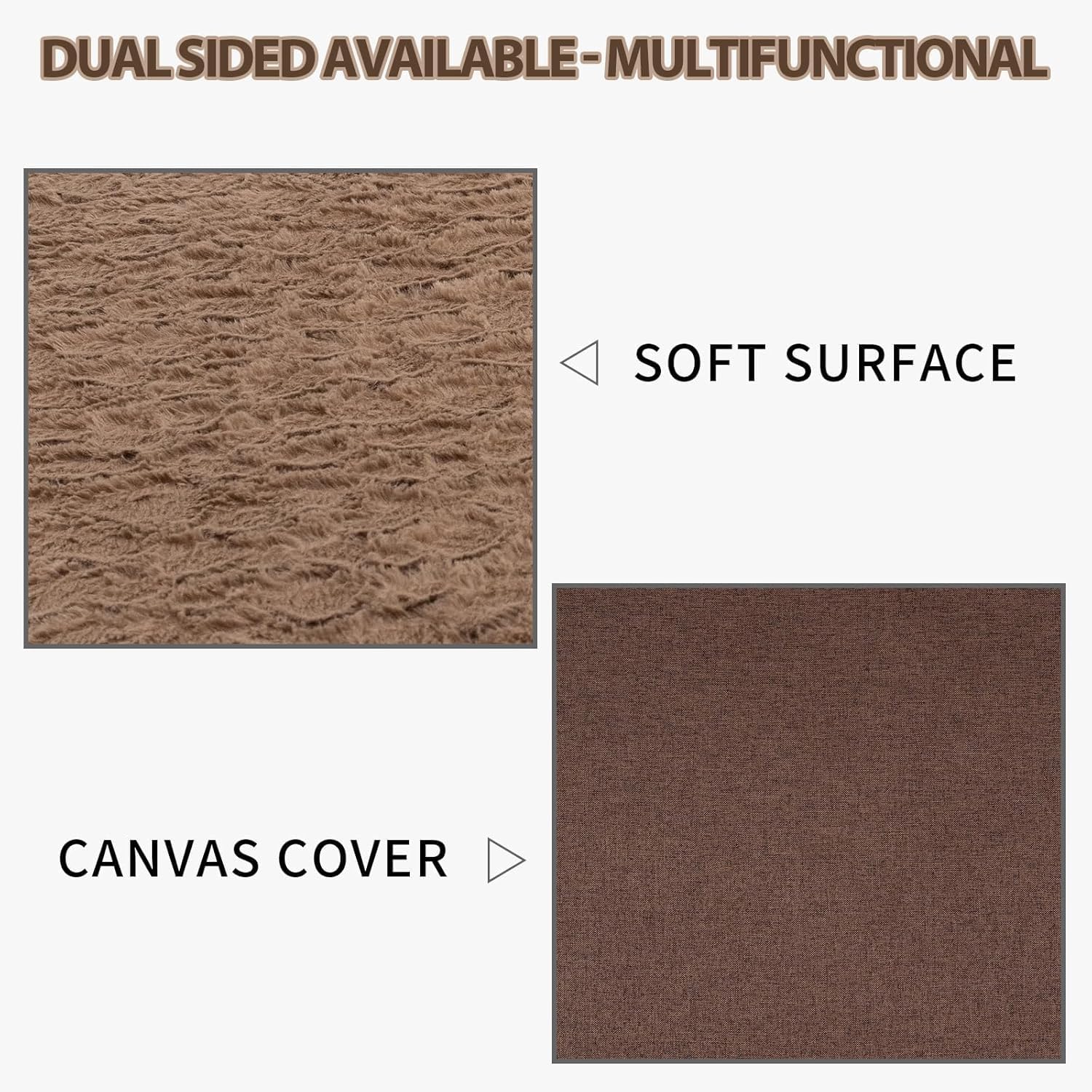 Thumbnail 4 de EMPSIGN Tapis de couchage réversible chaud et froid pour chien (89 cm), lavable avec support en mousse à alvéoles