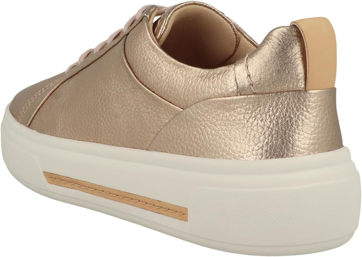 Thumbnail 5 de Clarks Baskets de marche Hollyhock Walk en cuir blanc cassé pour femme