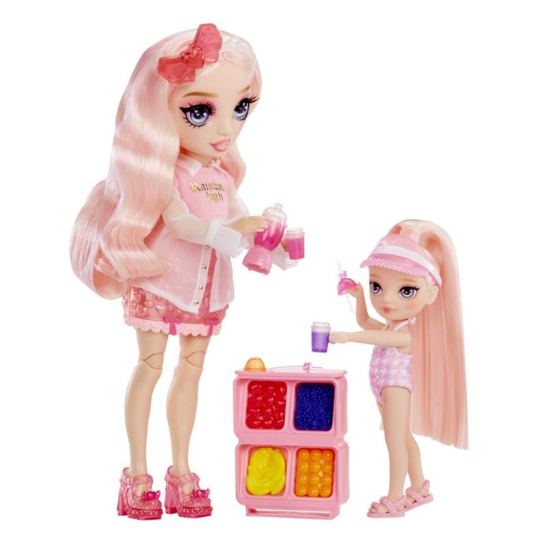 Detalle de Muñeca Rainbow High Blush Little Pool Day 14 cm multicolor desmontable