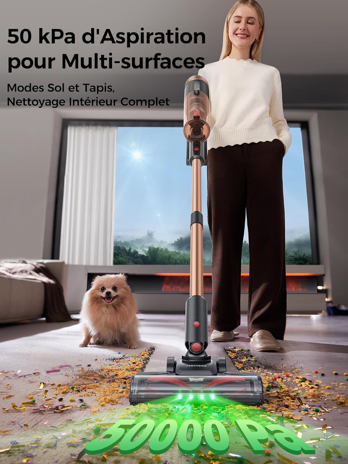 Thumbnail 1 de Proscenic P11 Ultra+ Aspirateur Balai Sans Fil: puissance jusqu’à 50 000 Pa et autonomie de 50 min
