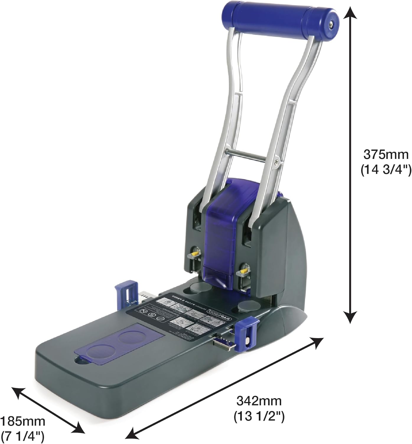 Thumbnail 4 de Rapesco PF220AP1 ECO P2200 : Perforatrice à 2 trous, haute capacité, noir et violet