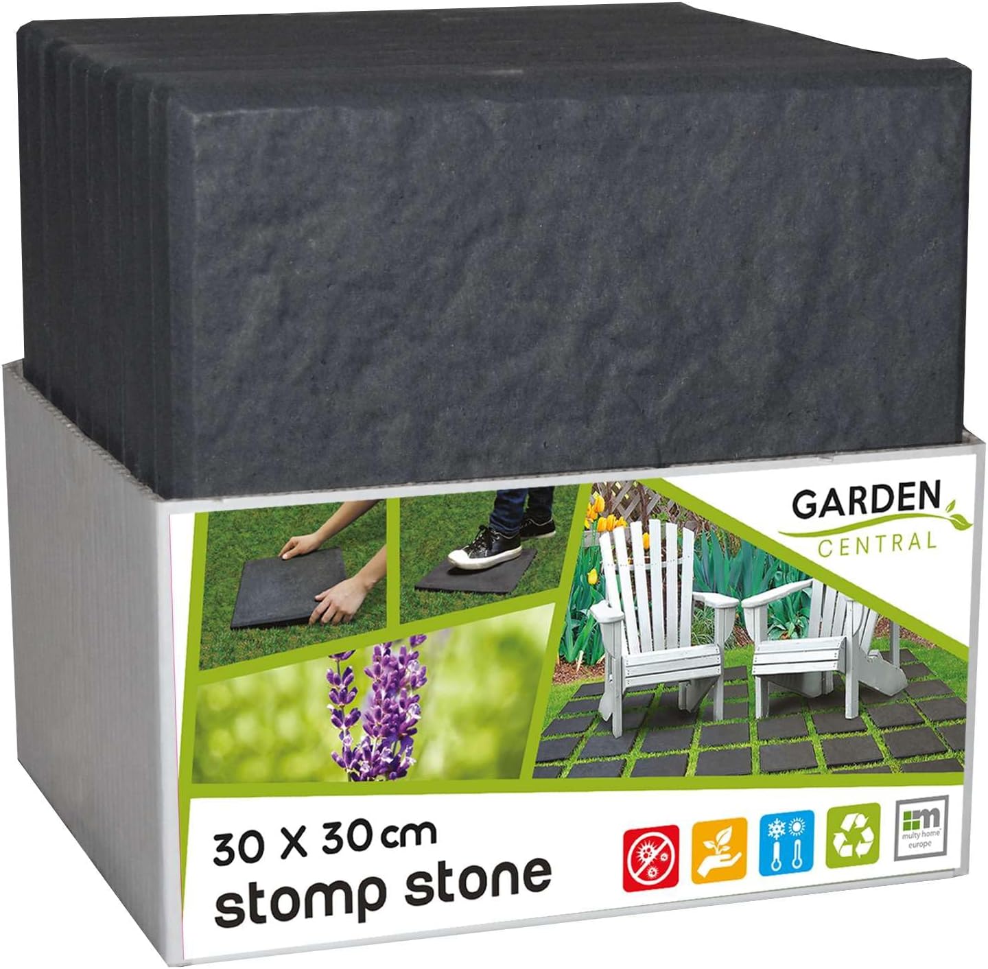 Detalle 2 de Nicoman Marble Effect Graphite 30cm Tiles
