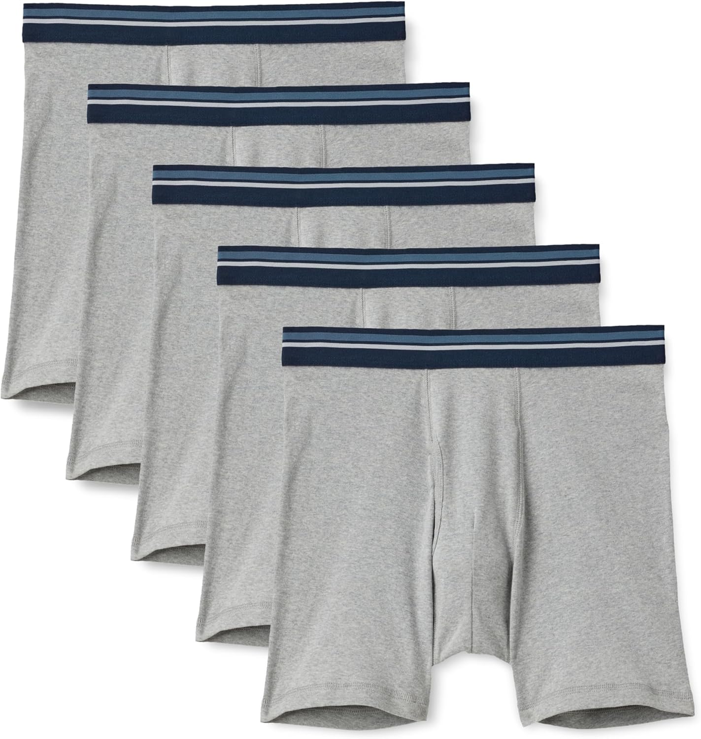 Thumbnail 5 de Amazon Essentials Men's Breathable Cotton Underwear Boxer Briefs, Tag-Free, Pack of 5