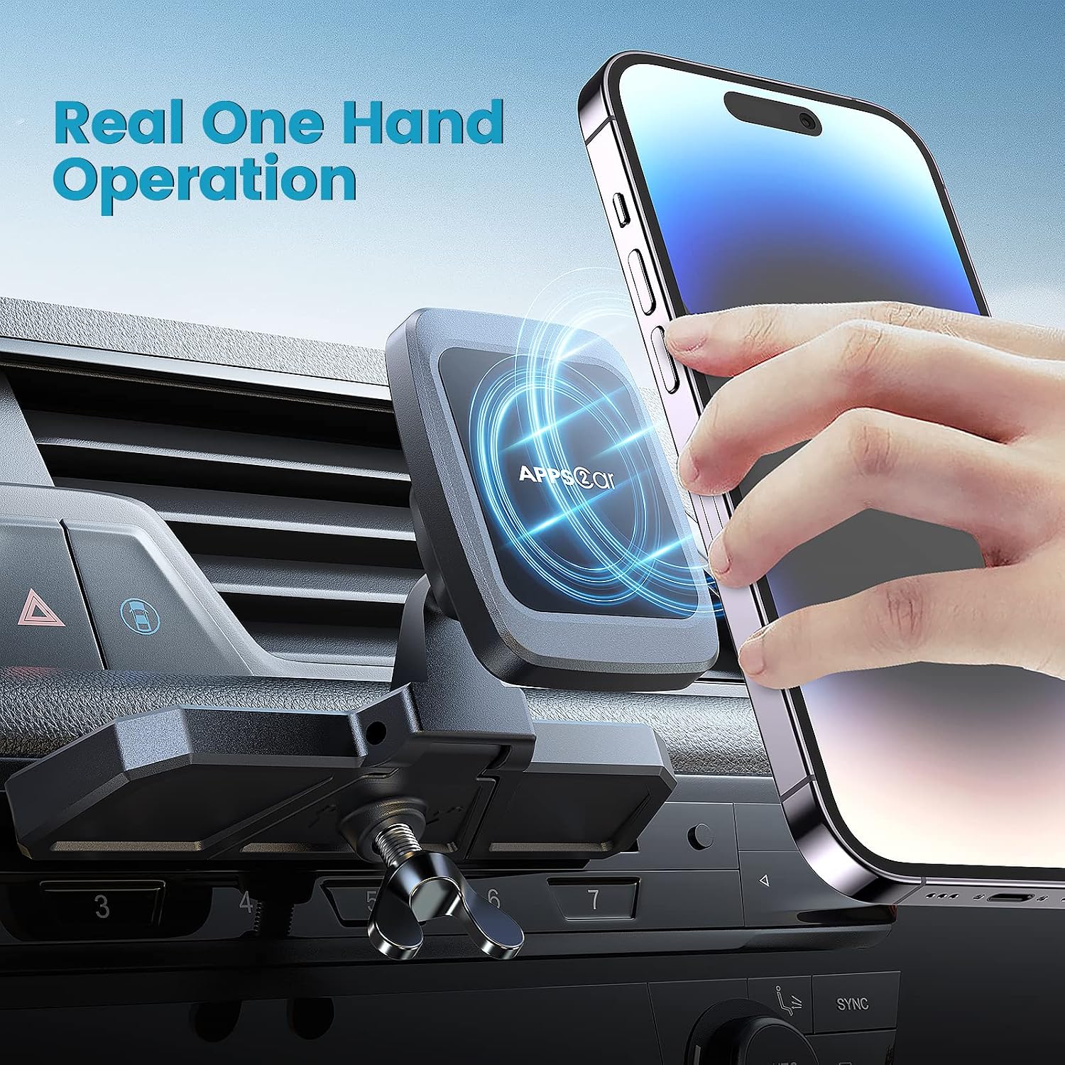 Thumbnail 5 de APPS2Car Support magnétique voiture