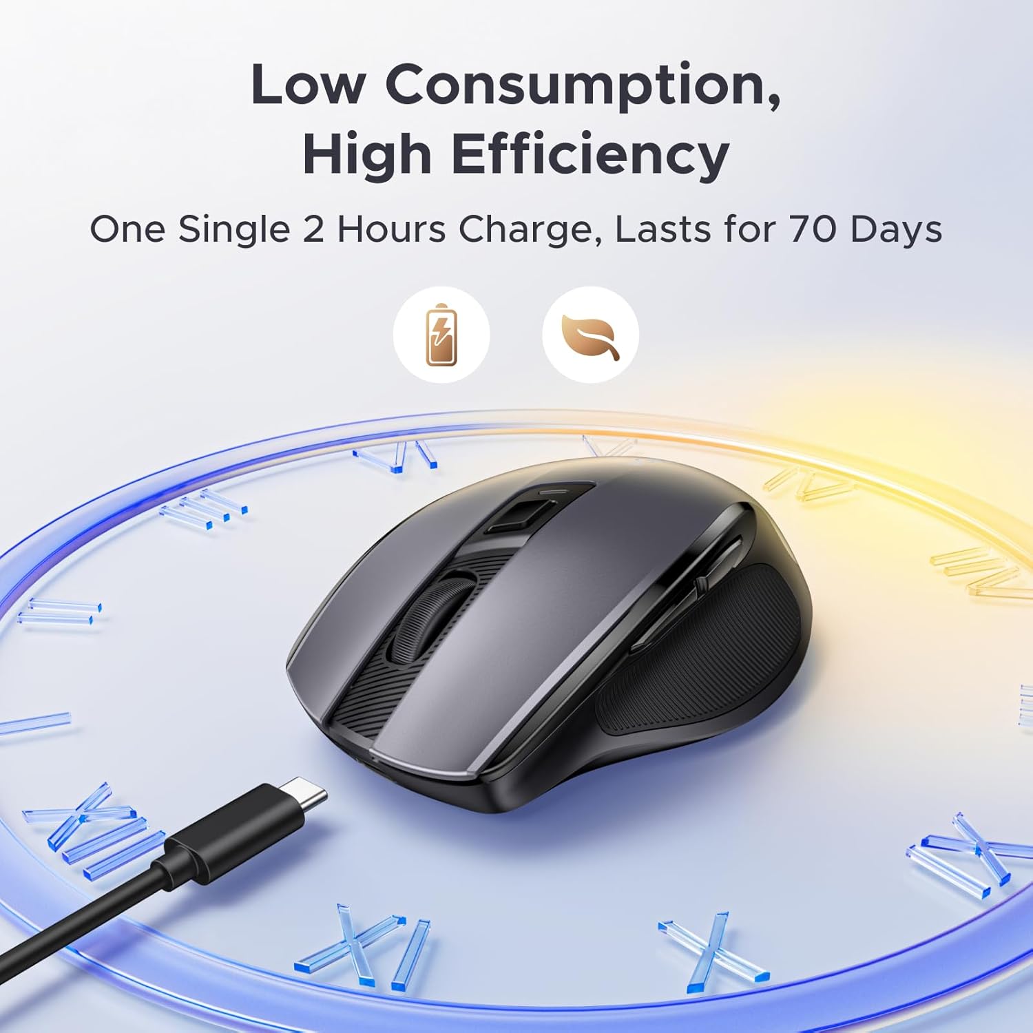 Thumbnail 1 de UGREEN Wireless Mouse 70‑day battery