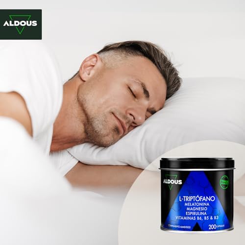 Thumbnail 9 de Aldous Bio 200 Cápsulas: Triptófano con Melatonina, Magnesio y Vitaminas + Espirulina para Sueño y Descanso