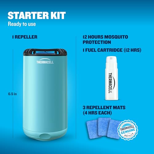 Thumbnail 6 de Thermacell Fuel-ZoneGuard Base Patio Shield Mosquito Repeller (Glacial Blue)