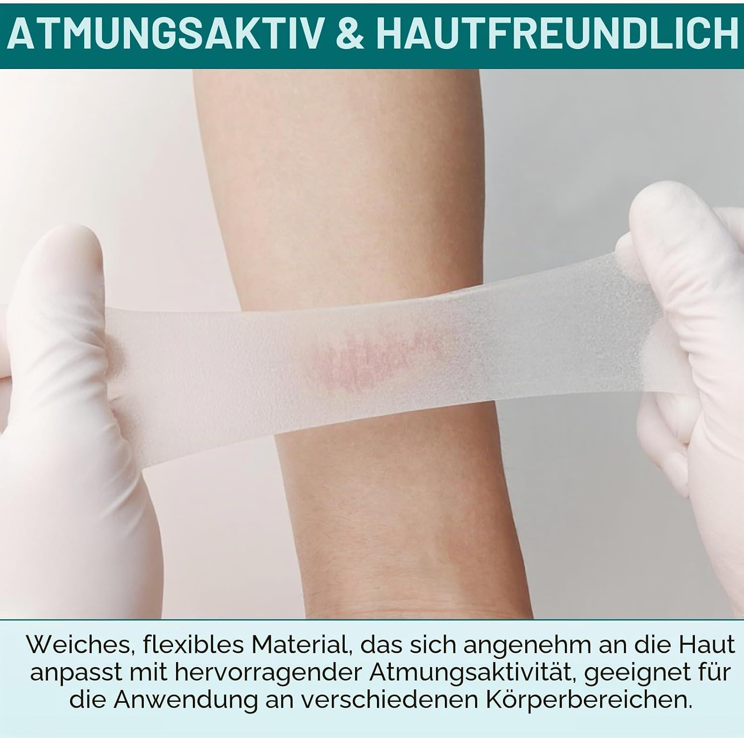 Detalle de Hydrokolloid-Wundpflasterrolle 5 cm x 3,6 m – ultradünn, selbstklebend & absorbierend