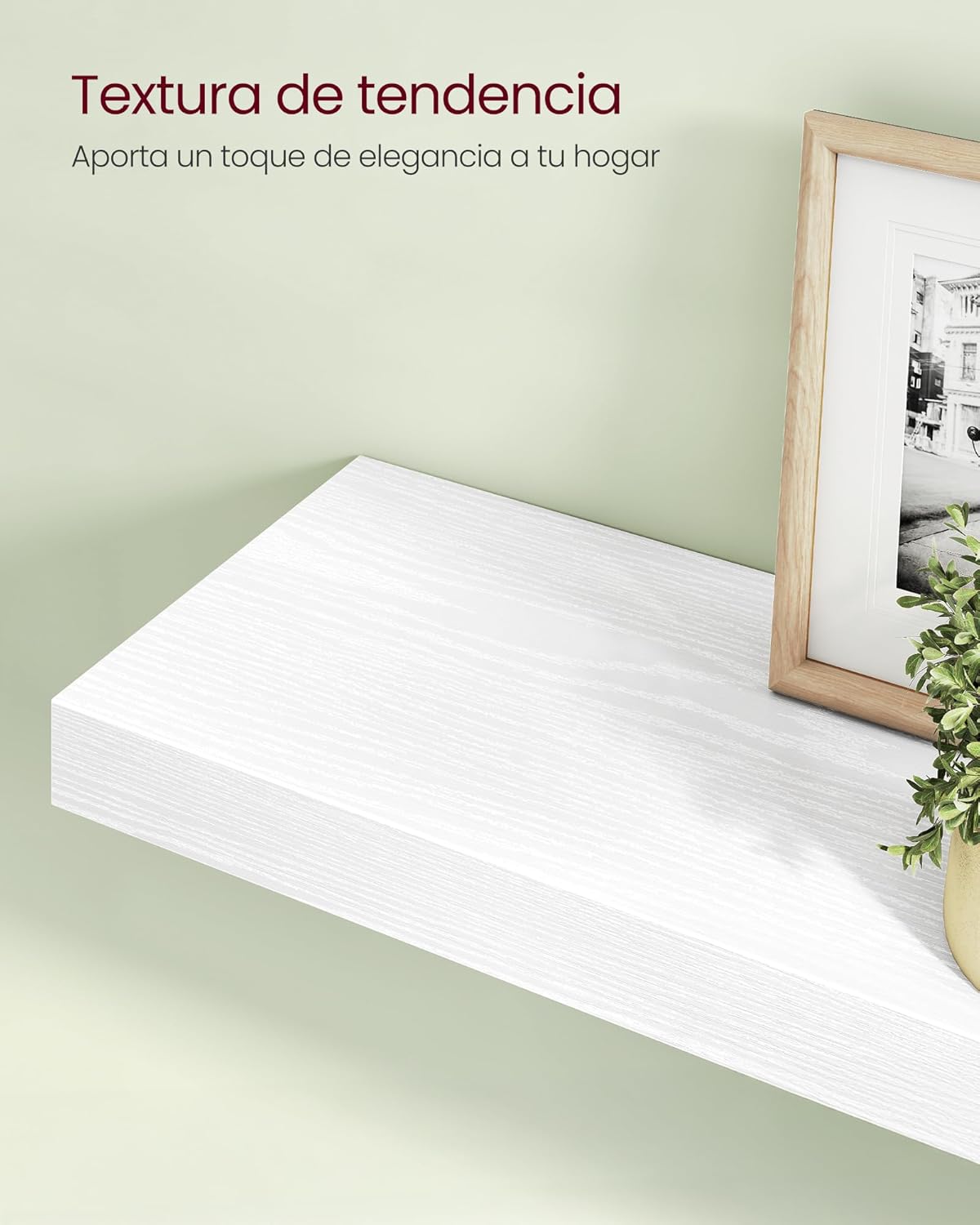 Thumbnail 6 de VASAGLE LWS026WE01 estante flotante 20x60 cm