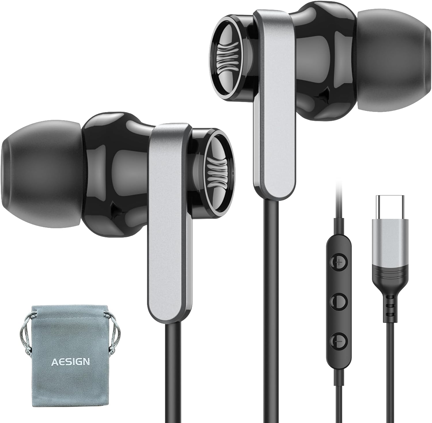 Detalle de Cuffie USB-C con microfono Type C, Hi-Fi
