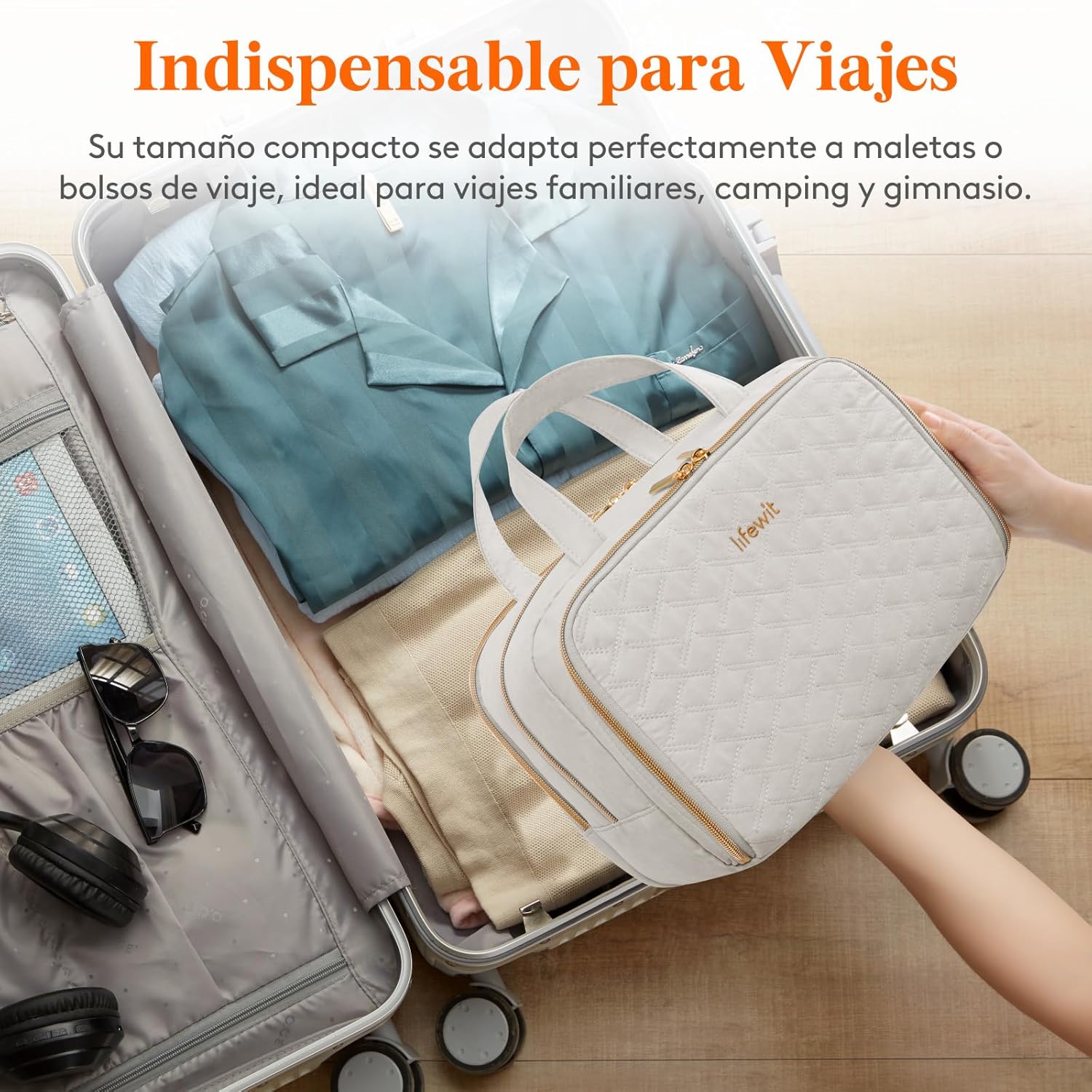 Thumbnail 6 de Lifewit Neceser de Viaje Feminino con Organizador ✈