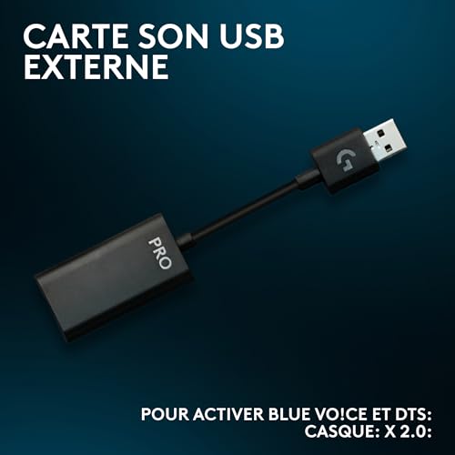 Detalle de Logitech G Pro X SE Casque Gaming Filaire avec Microphone – Son 7.1 et Blue Voice