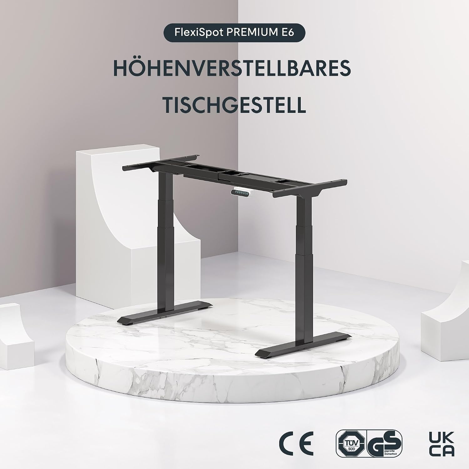 Detalle de FLEXISPOT E6 höhenverstellbarer Schreibtisch 160 kg