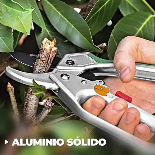 Detalle de GRÜNTEK tijeras de podar 20 cm