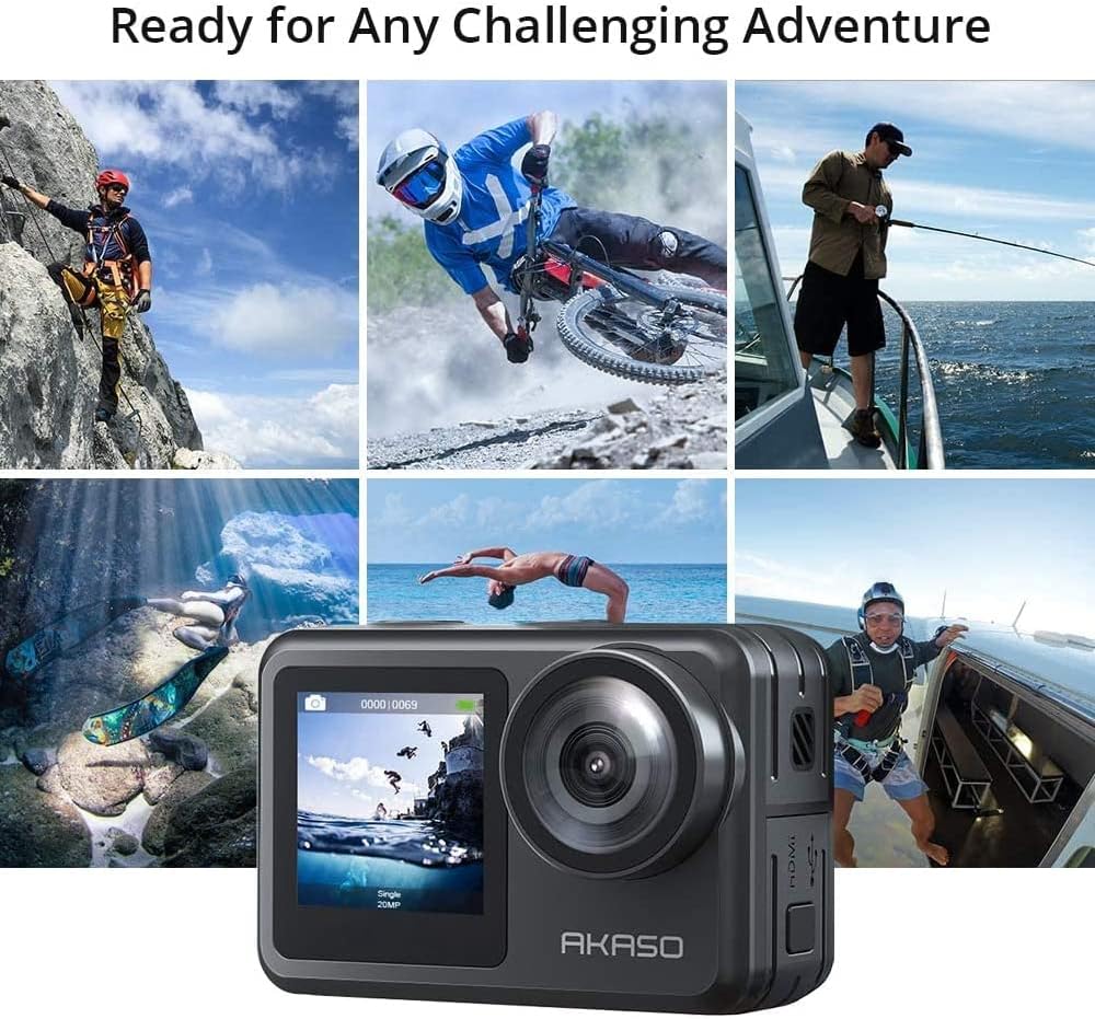 Thumbnail 5 de AKASO Brave 7 LE Action Camera (IPX7, 4K 20MP, WiFi) with Touch Screen, EIS 2.0 and Remote
