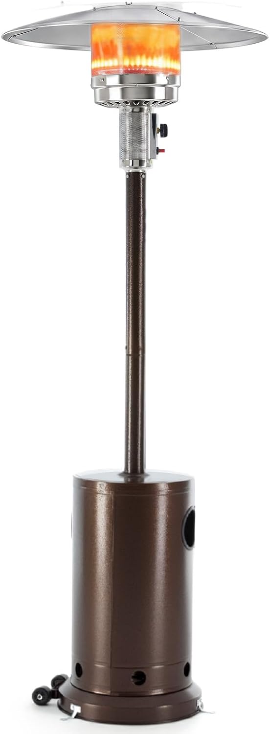 Detalle de NEWBULIG MAX-JRQ-PT01 Patio Heater, 48,000 BTU Propane, 304 Stainless Steel Burner