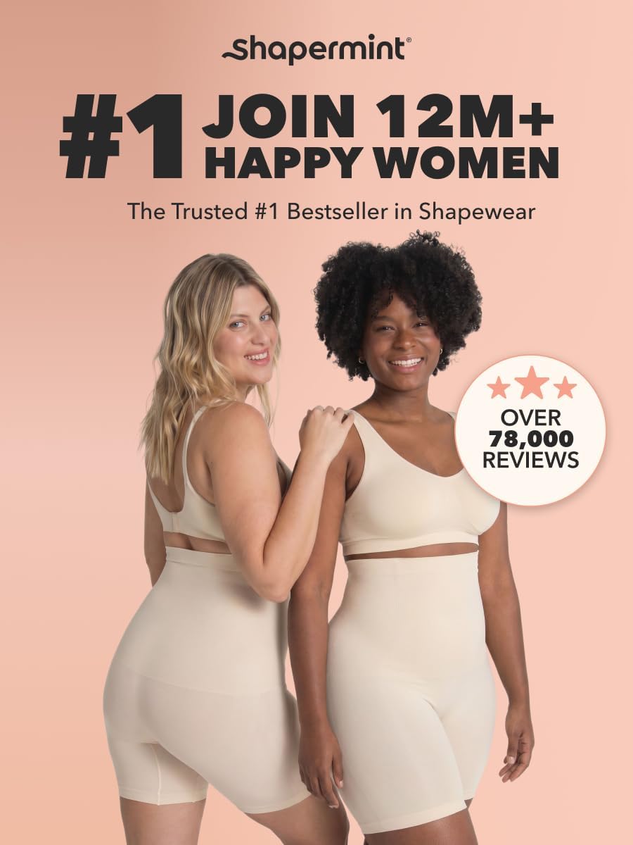 Detalle de SHAPERMINT High-Waist Shaping Shorts for Women 🩲