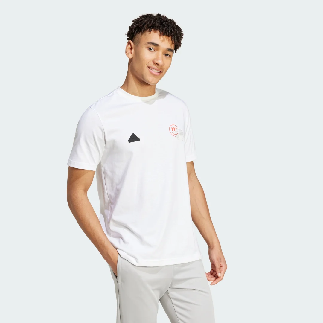 Thumbnail 2 de Camiseta House of Tiro Summer Graphic de Adidas — blanca, para verano urbano