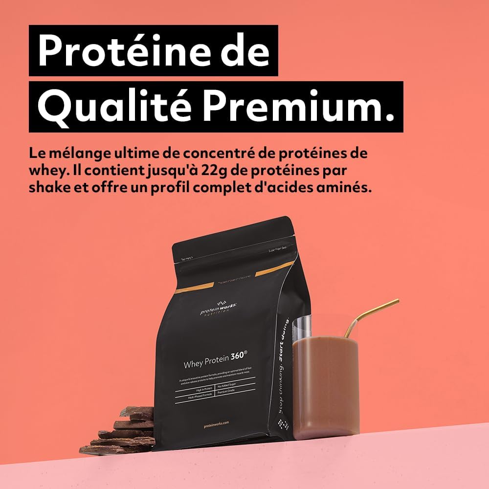 Detalle 2 de The Protein Works Protéine Whey 360 2,4 kg 🍫