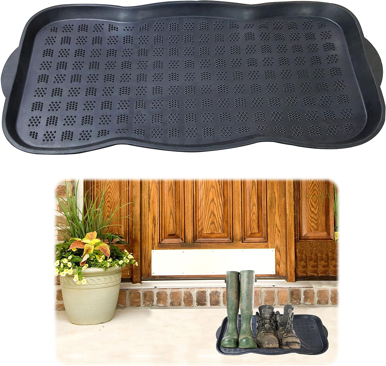 Detalle de VORX Multipurpose Shoe Boot Tray Rubber Mat — washable 1% donation