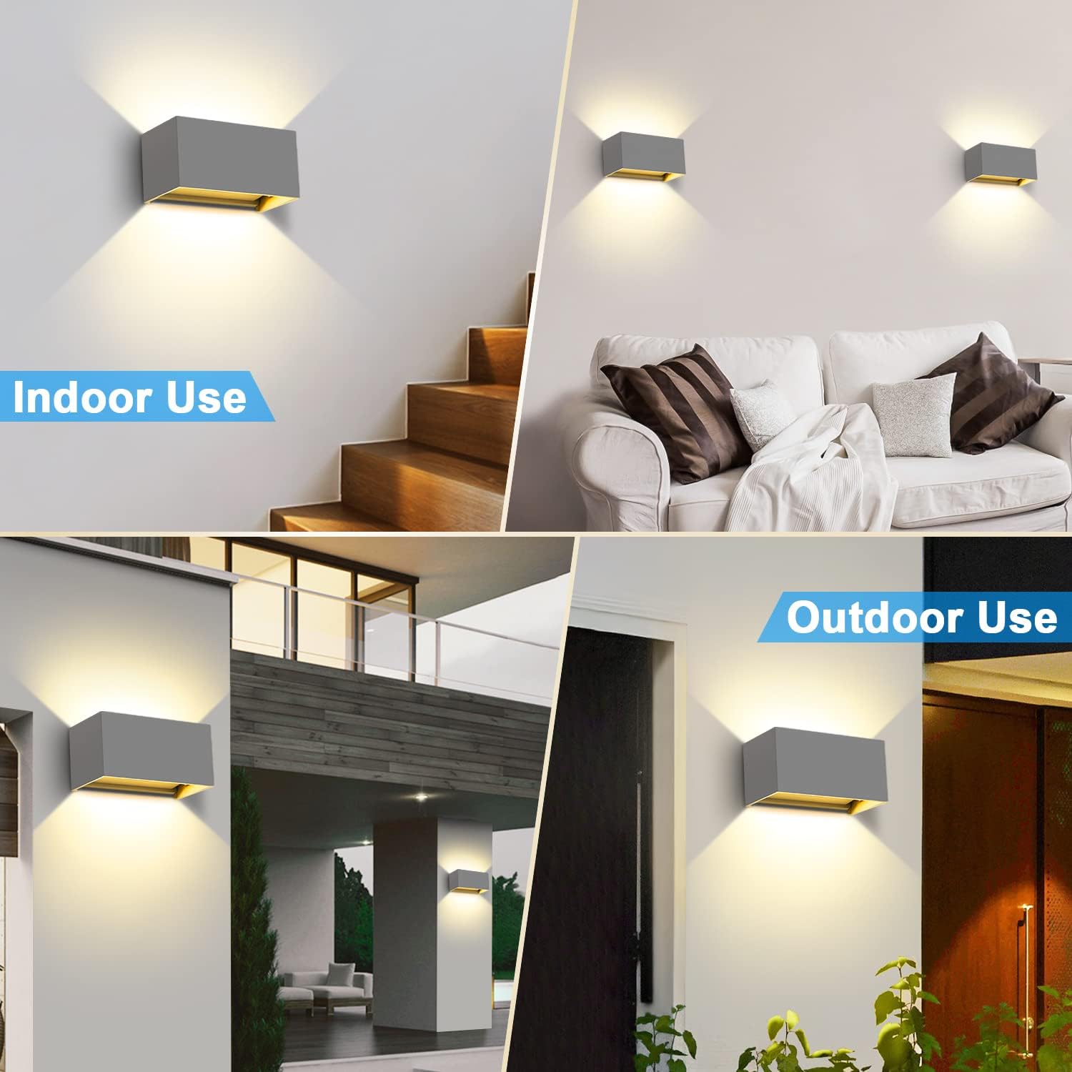Detalle de Kingwen applique LED 20 W IP65 2 pezzi