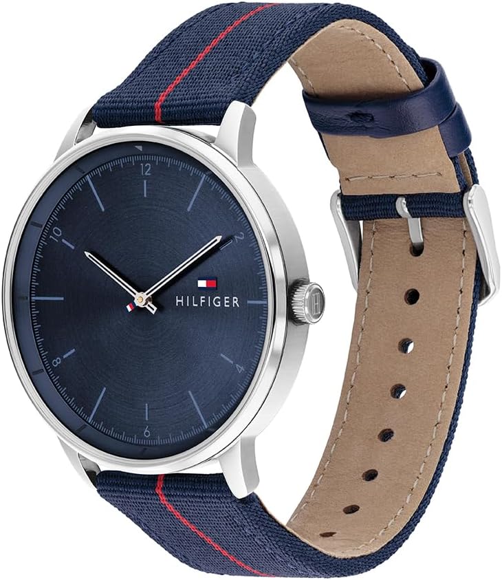 Thumbnail 1 de Tommy Hilfiger Herren-Quarzuhr 1791844 mit marineblauem Nylonband – Analog, 43 mm