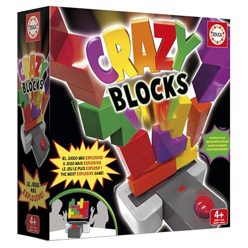 Detalle de Educa Crazy Blocks, juego de habilidad 2 niveles 🧩
