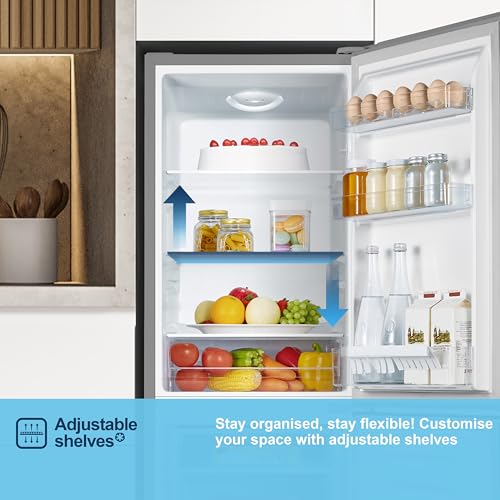 Thumbnail 5 de Fridgemaster MC50165EB 50cm Freestanding Fridge Freezer (175 L) with Crisper Box, Reversible Door, LED Light, Black