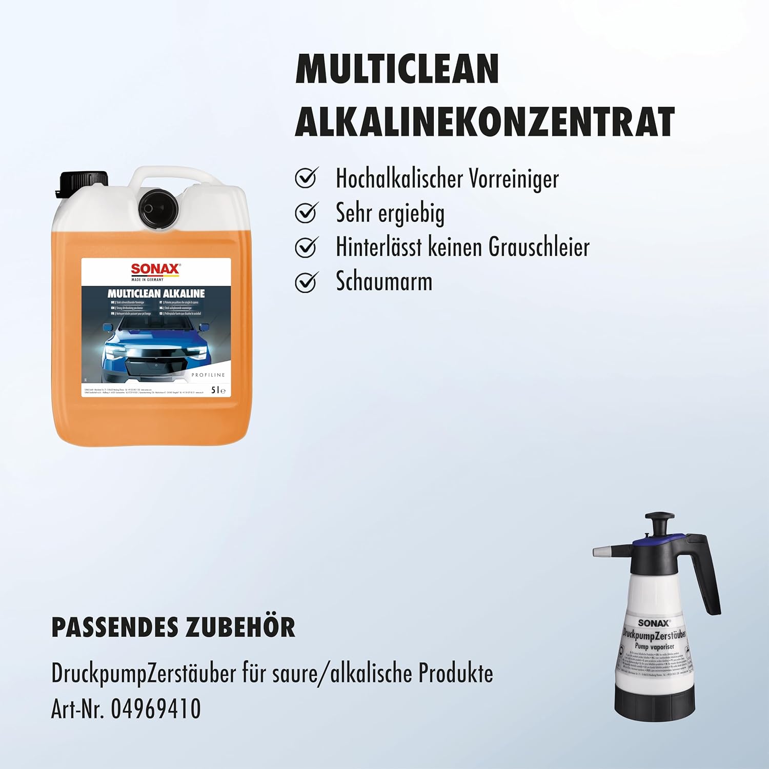 Thumbnail 2 de SONAX PROFILINE MultiClean Alkaline (5 Liter) – kraftvoller Vorreiniger gegen Insekten und Bremsstaub
