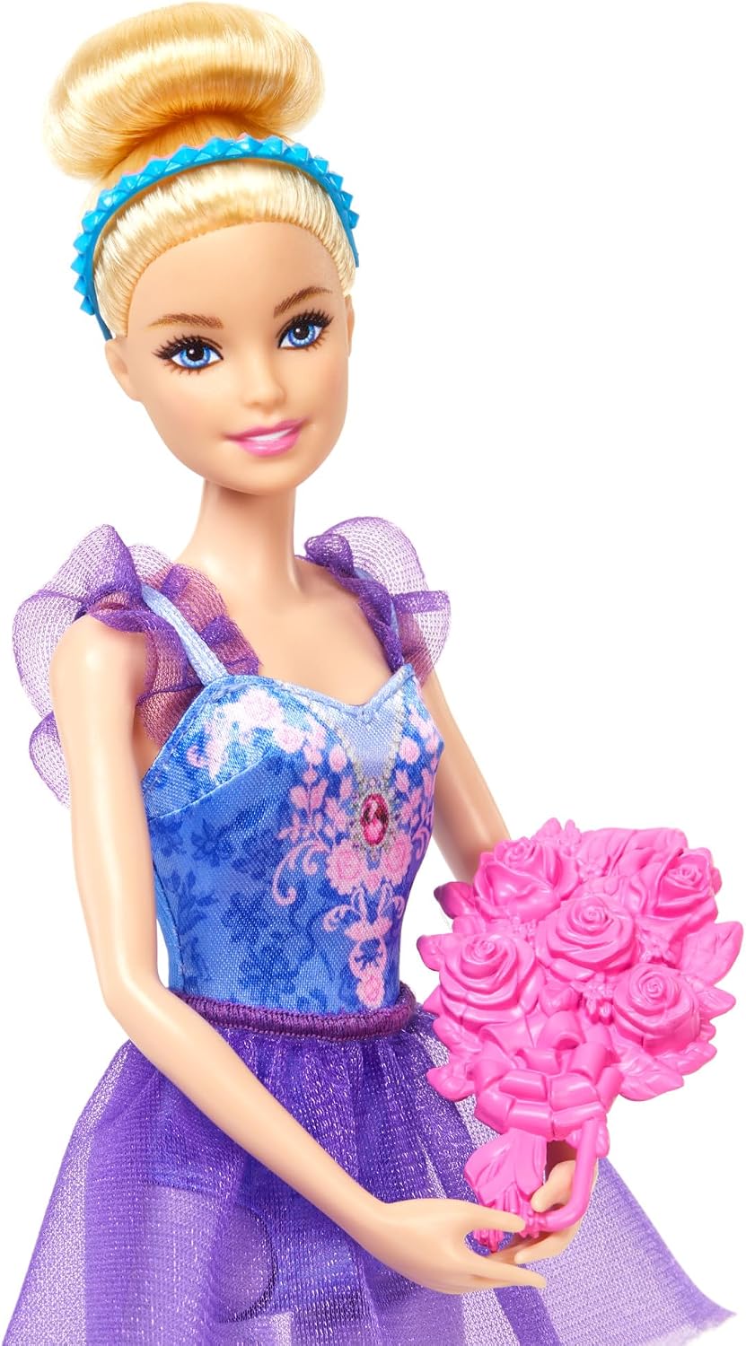 Detalle de Barbie HXC37 Ballettstudio Set mit 2 Puppen