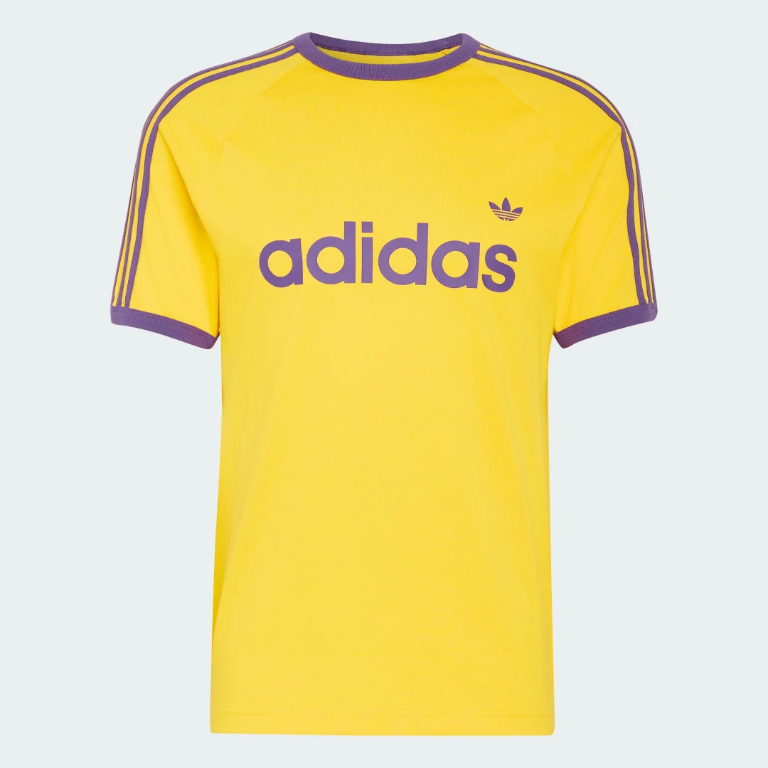 Thumbnail 3 de Camiseta 3-Stripes Slim Ringer de Adidas: color Amarillo