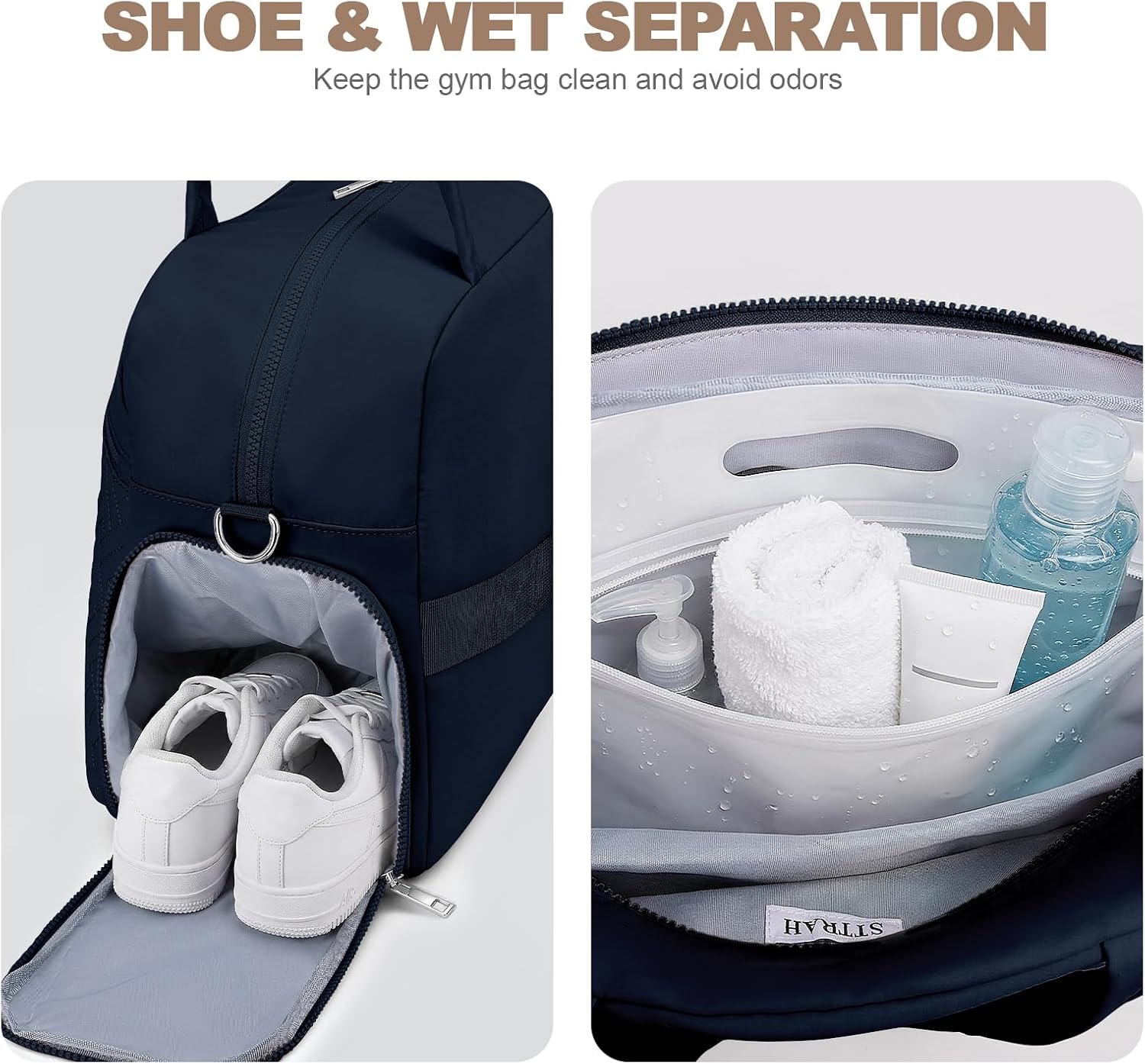Detalle de SYTRAH gym bag with 11 pockets