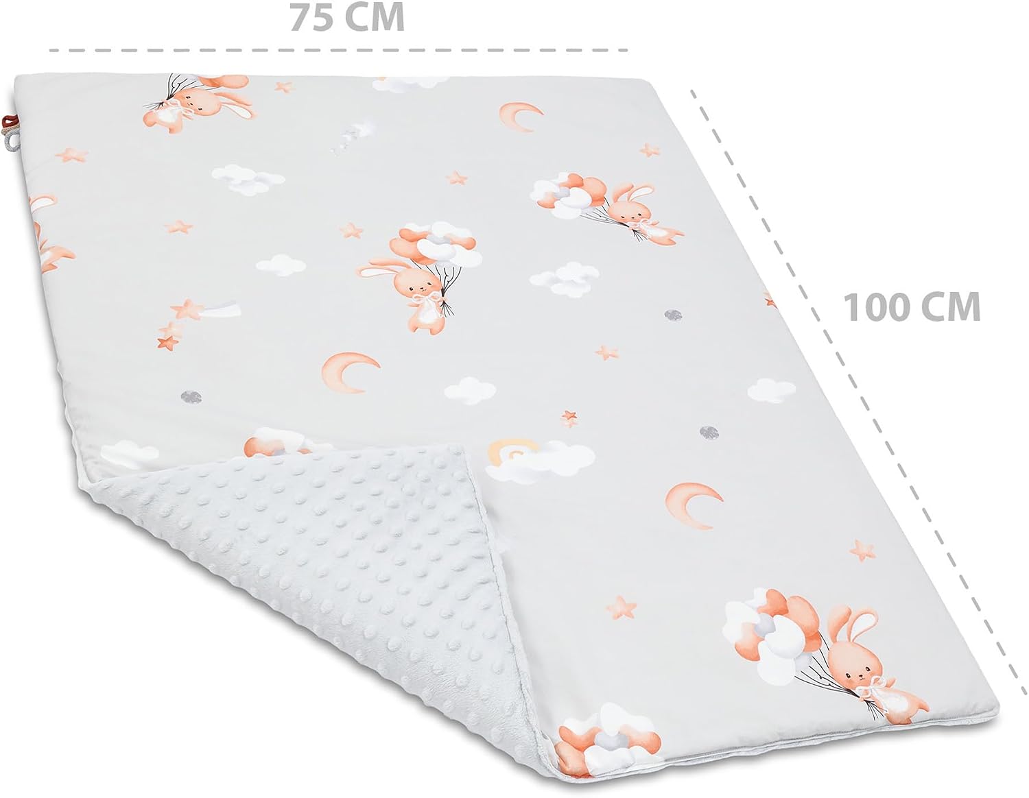 Detalle de Babydecke Kuscheldecke 75x100 cm Winterdecke