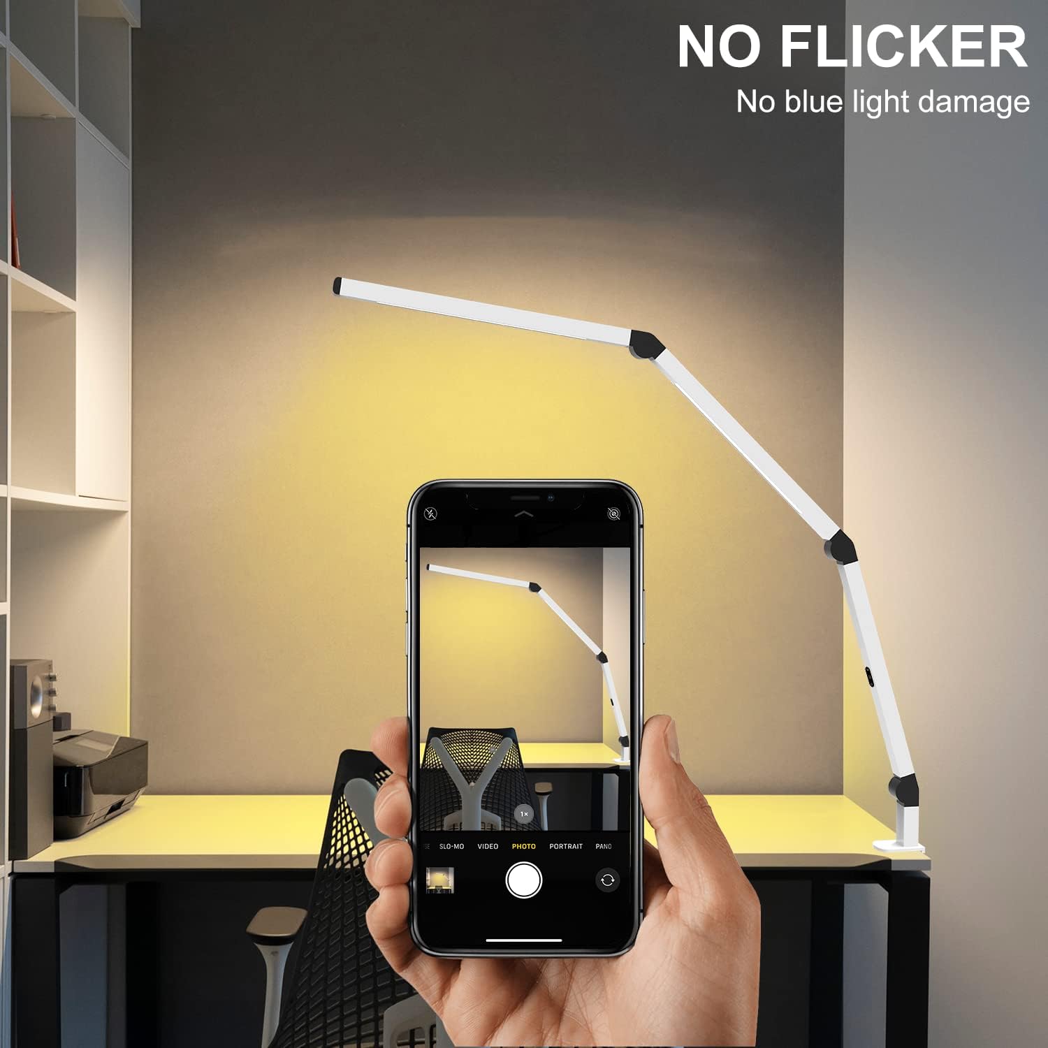 Detalle 2 de Micomlan DDL-003-12W LED Clamp Desk Lamp, Dual Light, 4 CCT Modes
