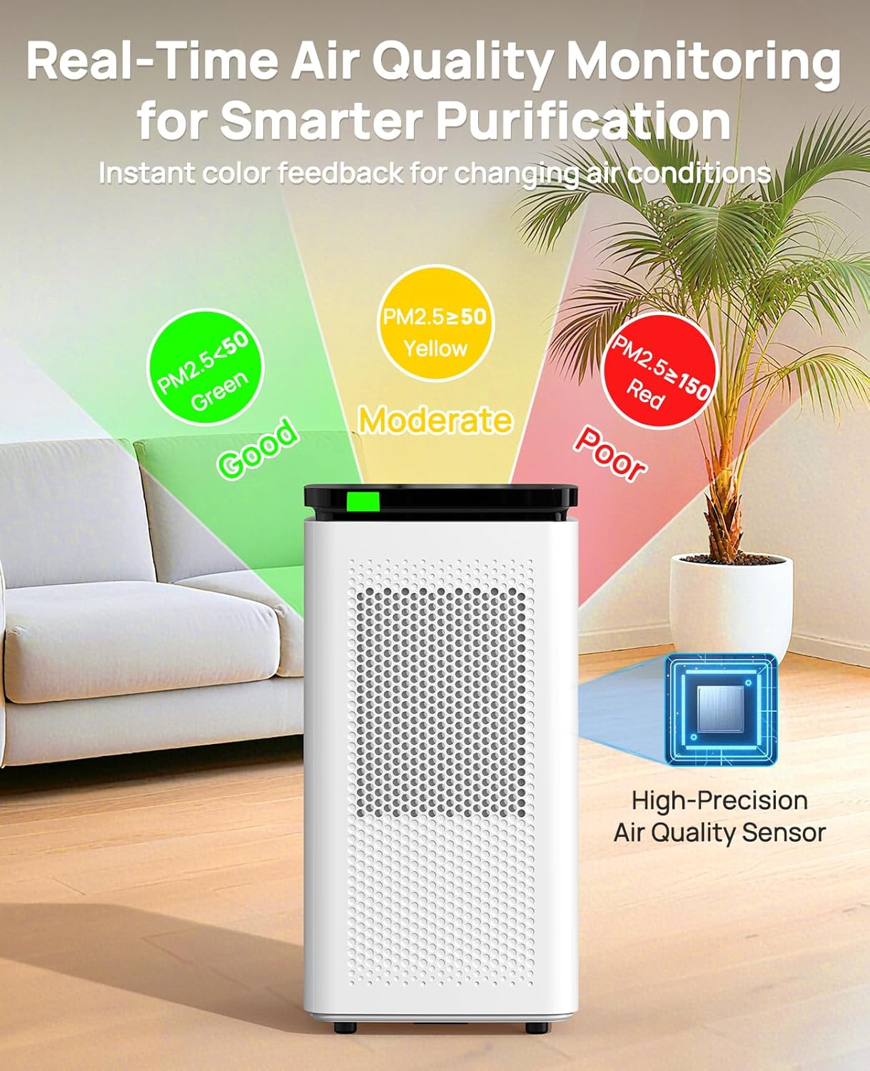 Thumbnail 4 de Air Purifiers for Home 3500 Ft² H13 HEPA