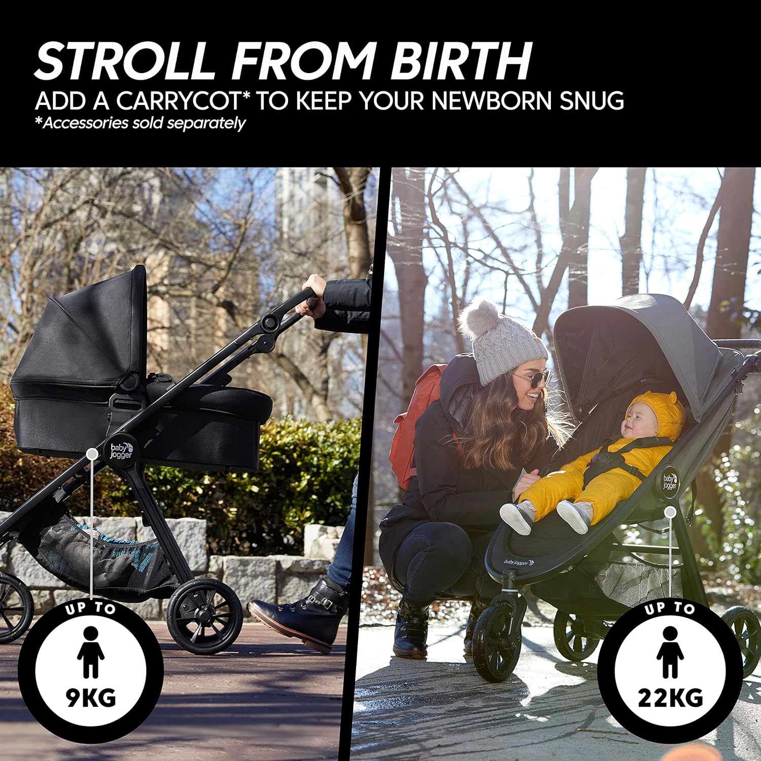 Thumbnail 3 de Baby Jogger City Mini GT2 All-Terrain Pushchair (Opulent Black) | Lightweight foldable stroller