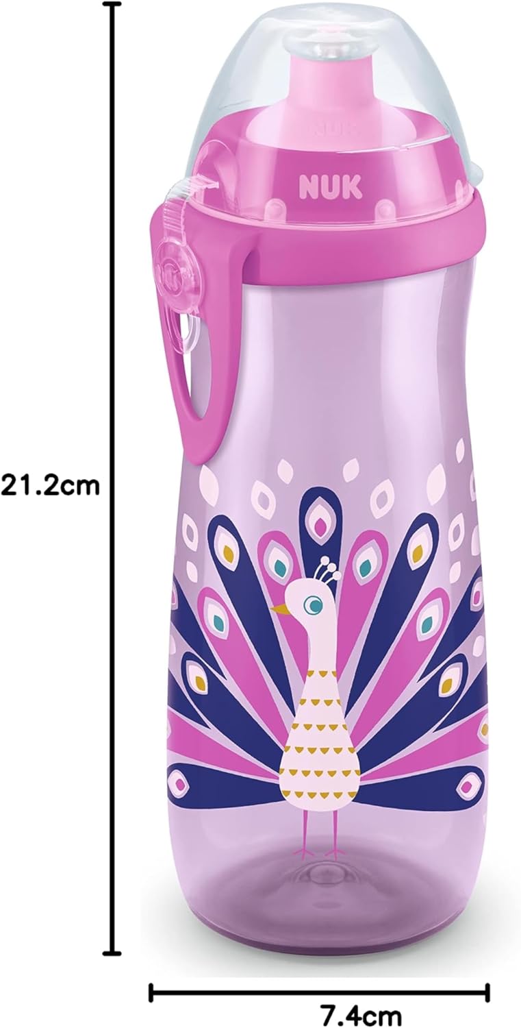 Thumbnail 6 de NUK Sports Cup Toddler Cup 450 ml Peacock Pink