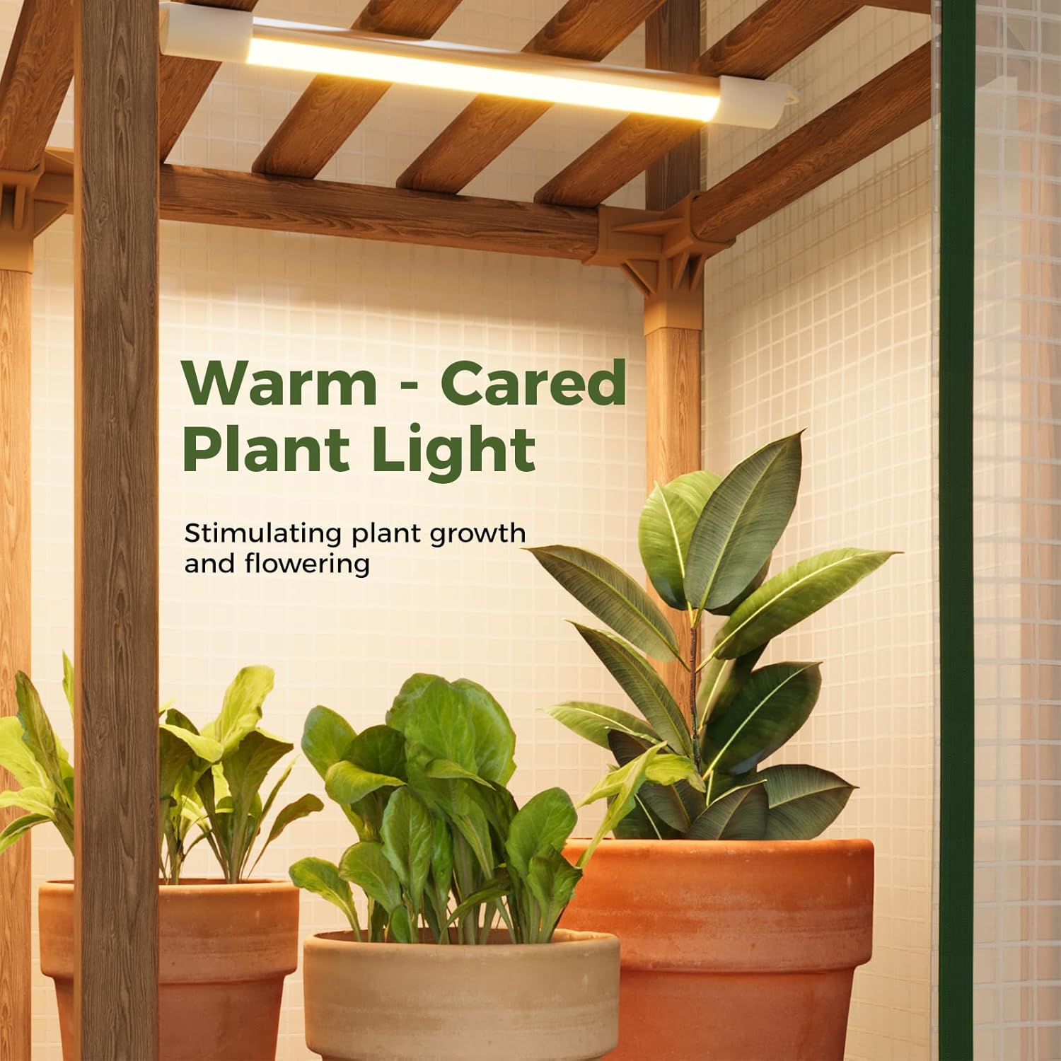 Detalle de Bamworld Serra da Balcone con Luce per Piante: mini serra 3 ripiani, robusta e versatile