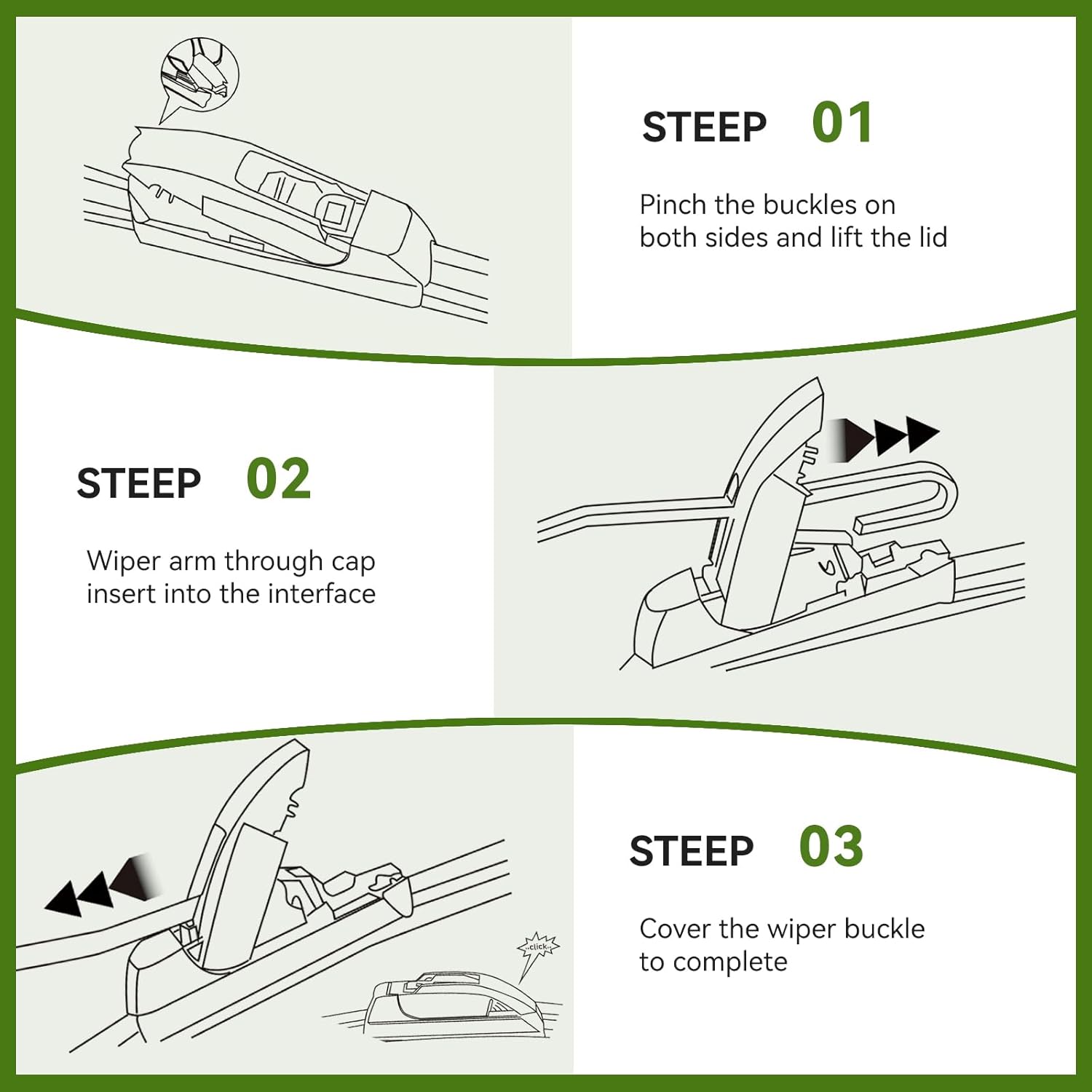 Thumbnail 6 de PARRATI OEM QUALITY 24" + 24" Parrati Premium All-Season Windshield Wiper Blades (Set of 2)