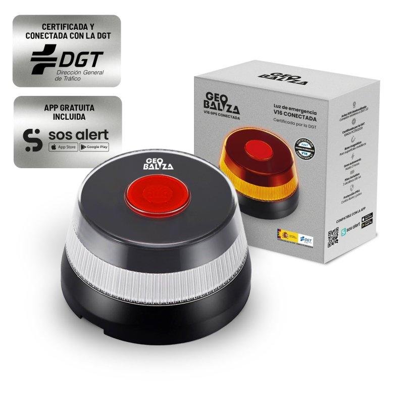 Detalle de Baliza Geobaliza V16 GPS Conectada LED – Visibilidad y alertas para emergencias