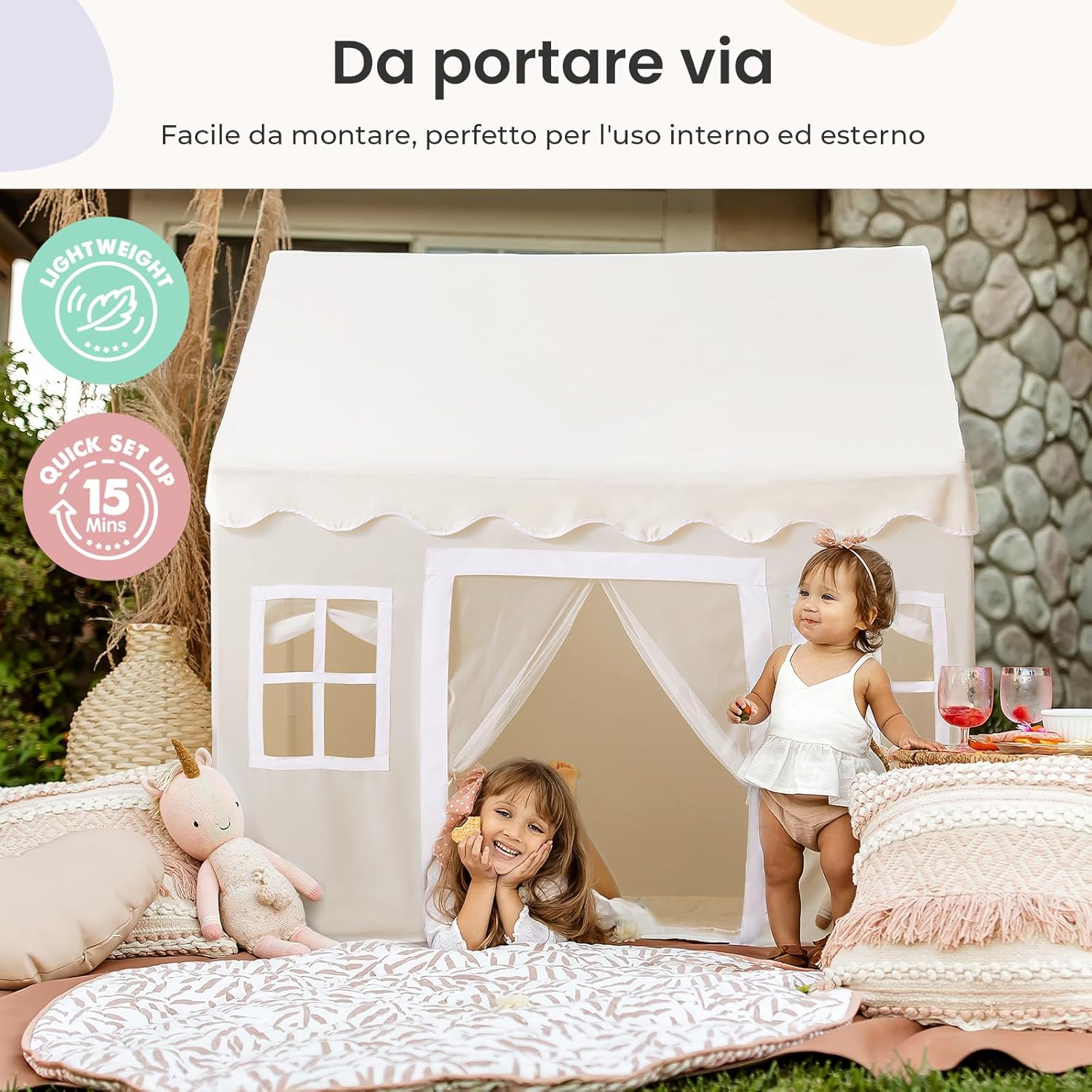 Thumbnail 4 de Tiny Land Tenda da Gioco 133×90×136 cm 🏕