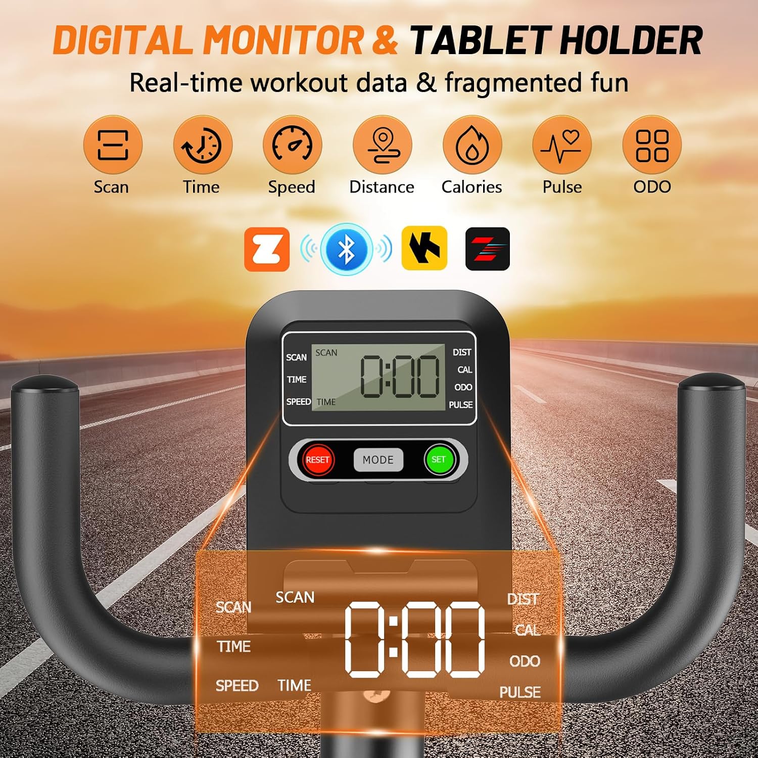 Thumbnail 4 de CHAOKE Recumbent Exercise Bike, 16-Level Magnetic Resistance, App Compatible