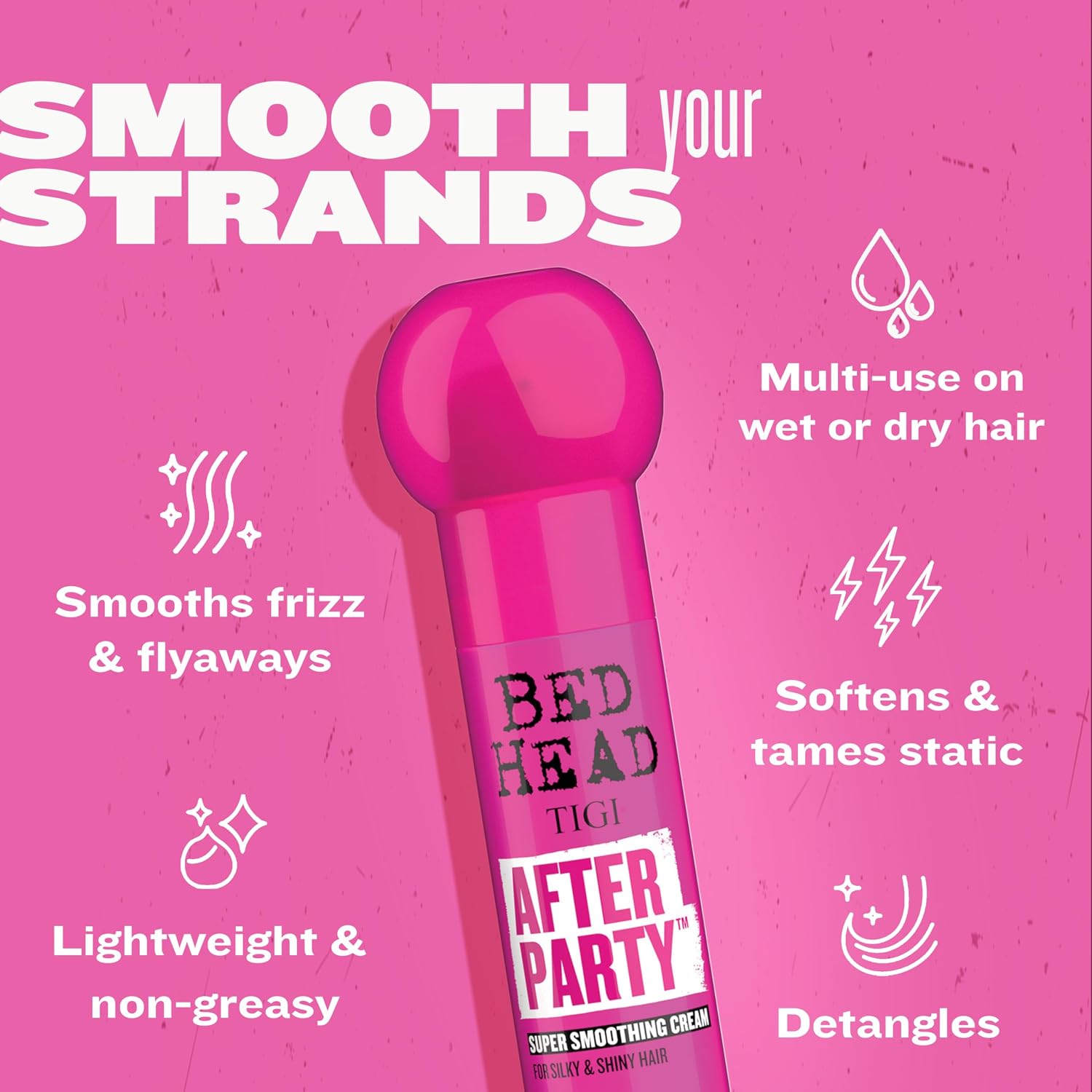 Detalle de Bed Head by TIGI After Party Smoothing Cream, 100ml — practical evaluation