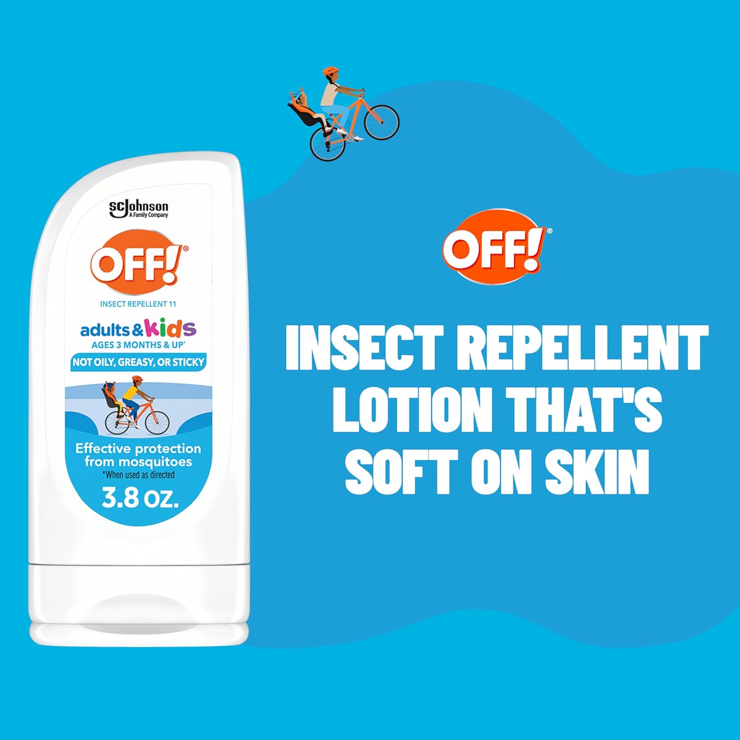 Detalle de OFF! Insect Repellent Lotion with Picaridin – Fragrance-Free, 3.8 oz