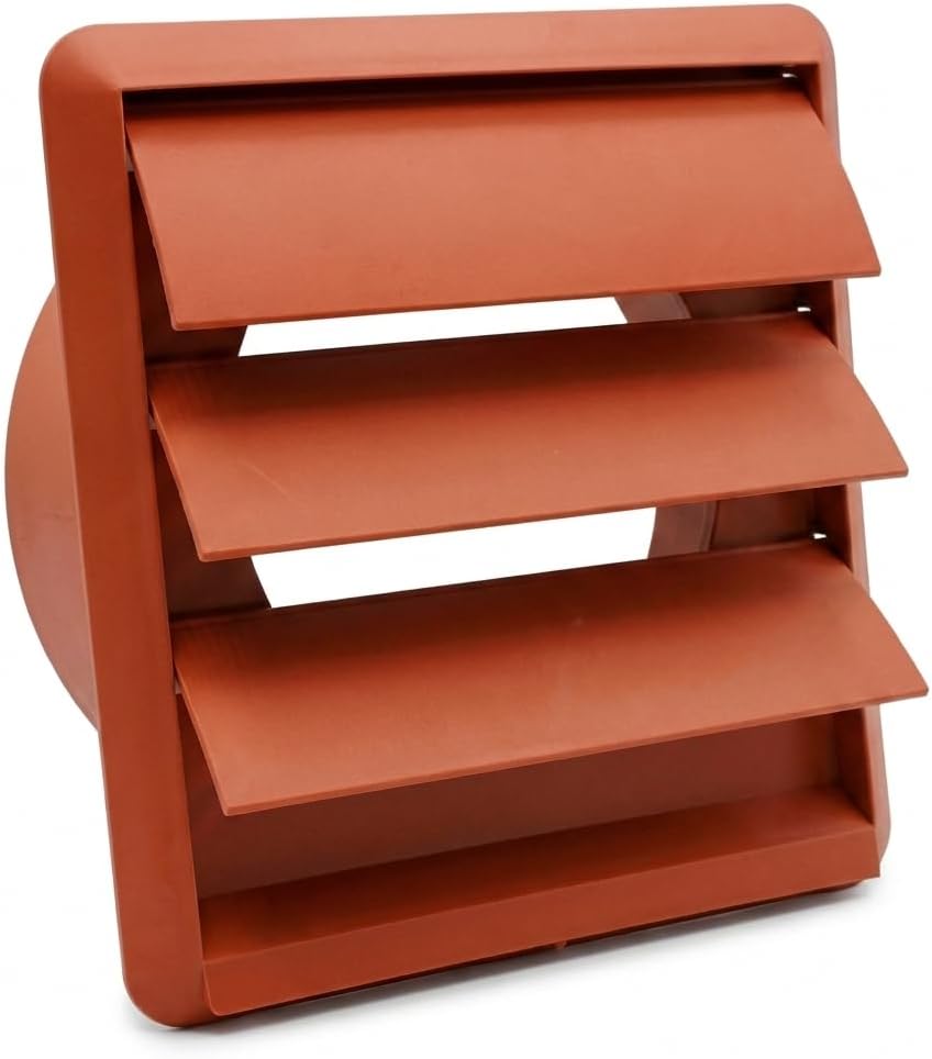Detalle de Kair Terracotta 150mm Gravity Wall Vent Grille
