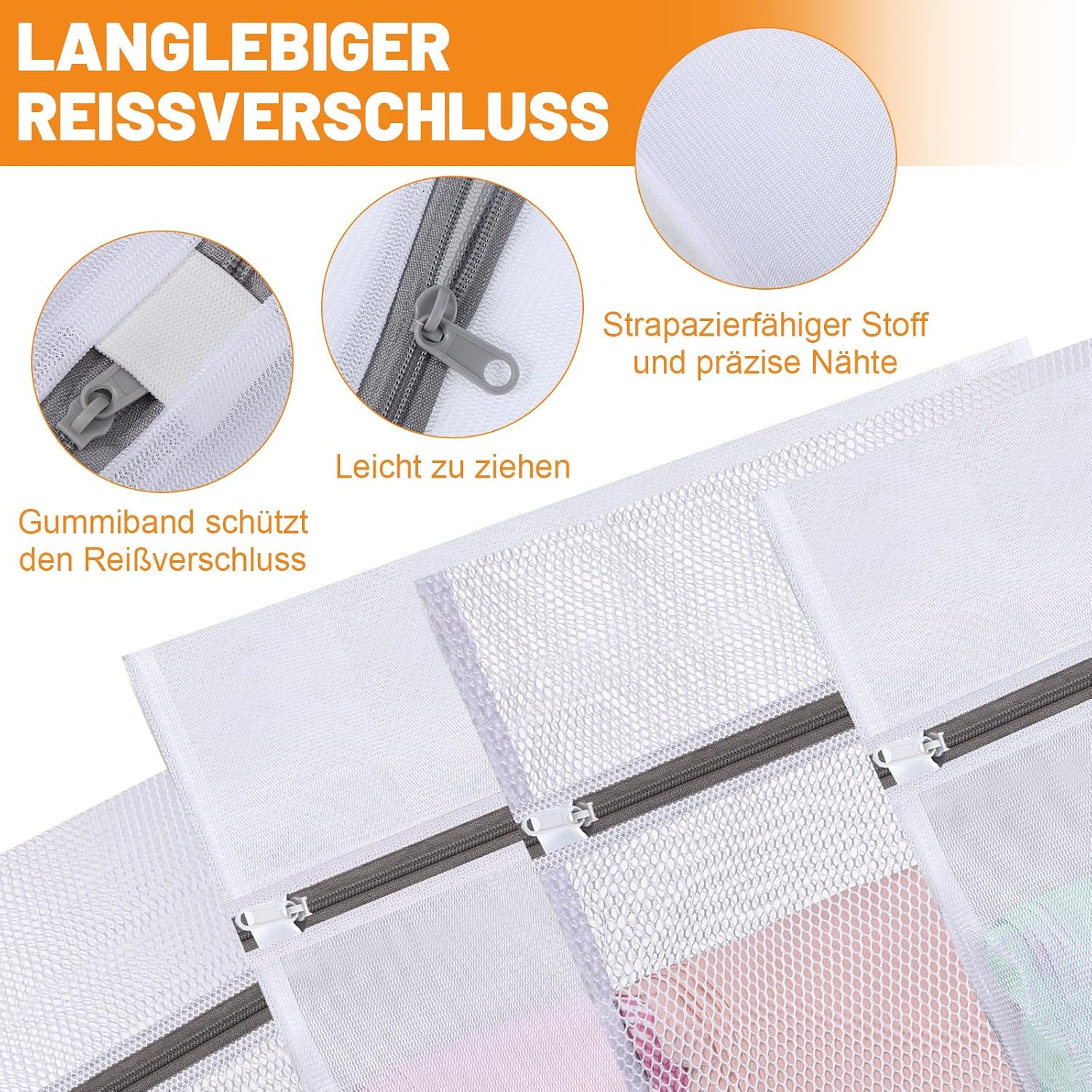 Thumbnail 4 de Dntorx Wäschenetz 7er-Set für 30x40 cm