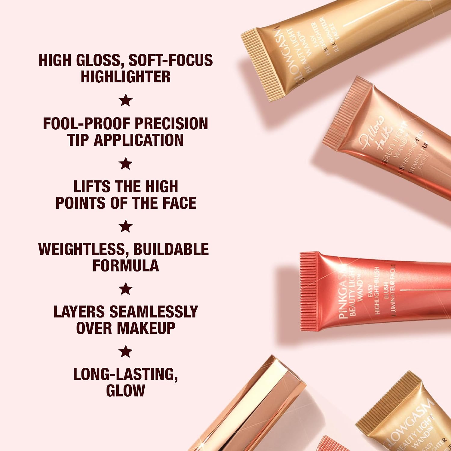 Detalle de Charlotte Tilbury LE Beauty Light Wand Liquid Highlighter and Blush