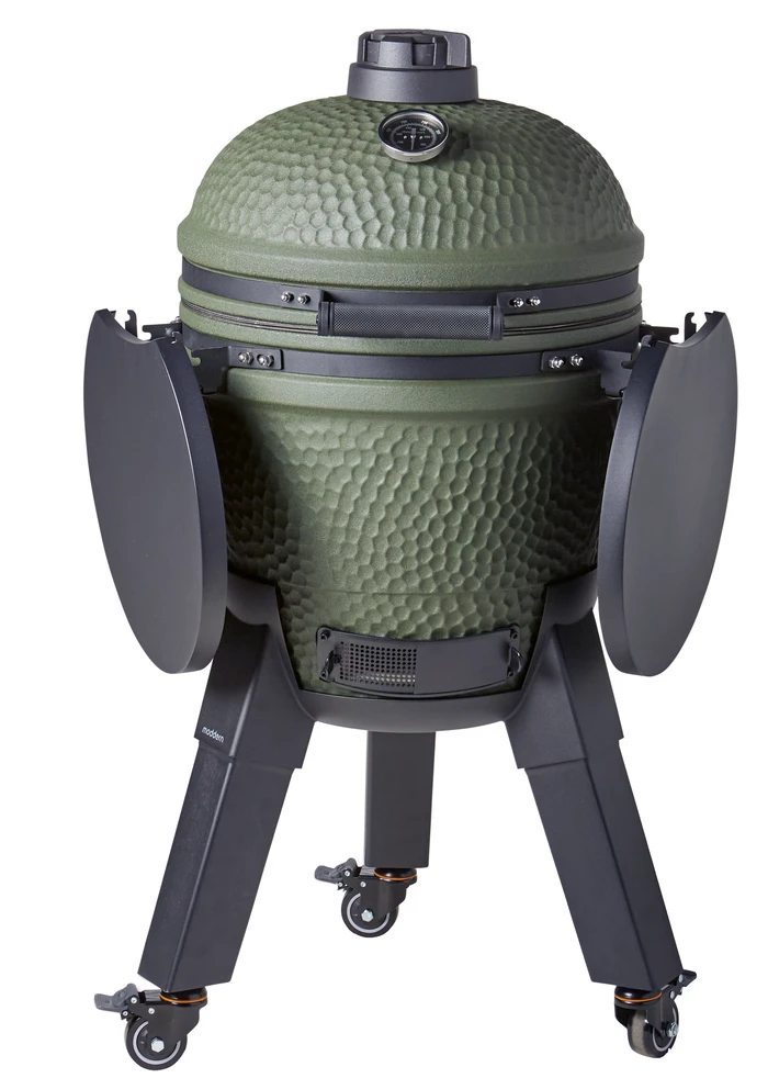 Thumbnail 12 de Moddern Green Complete – keramischer Kamado-Grill mit verstellbarem Rost und stabilem Untergestell