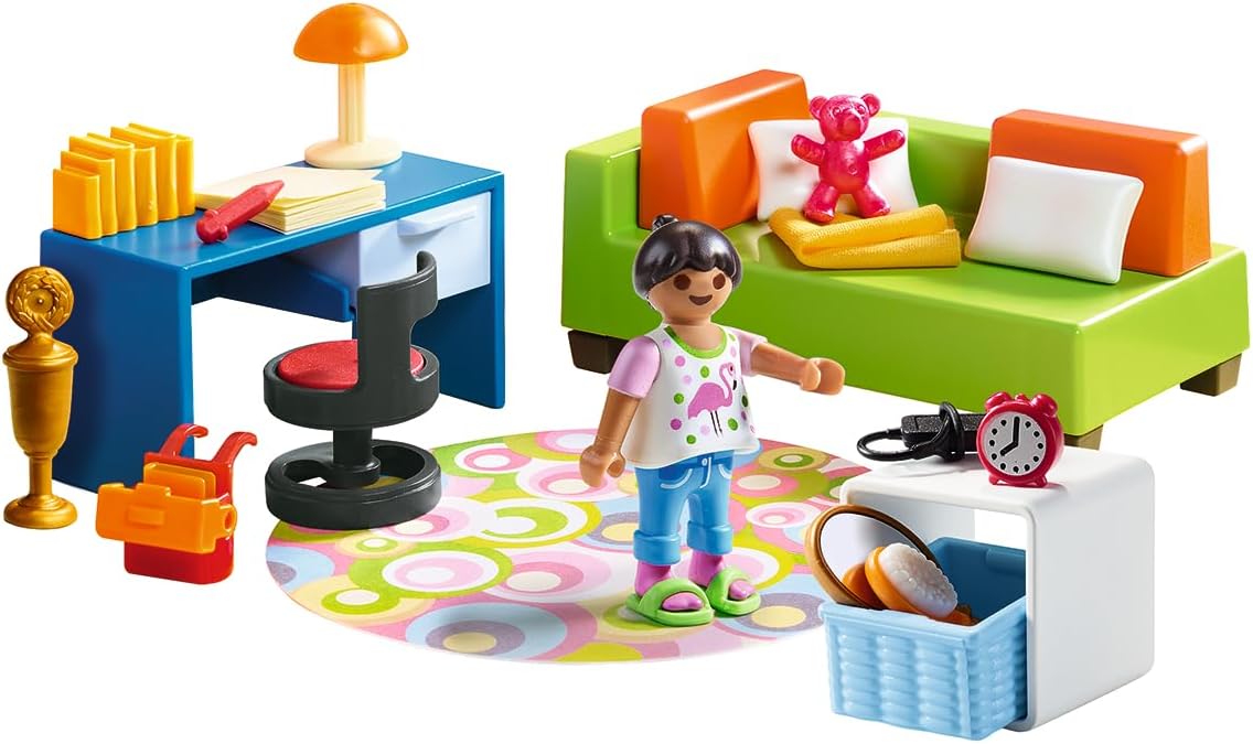 Detalle de PLAYMOBIL Dollhouse 70209 Jugendzimmer mit Mädchenfigur und Zubehör (ab 4 Jahren)
