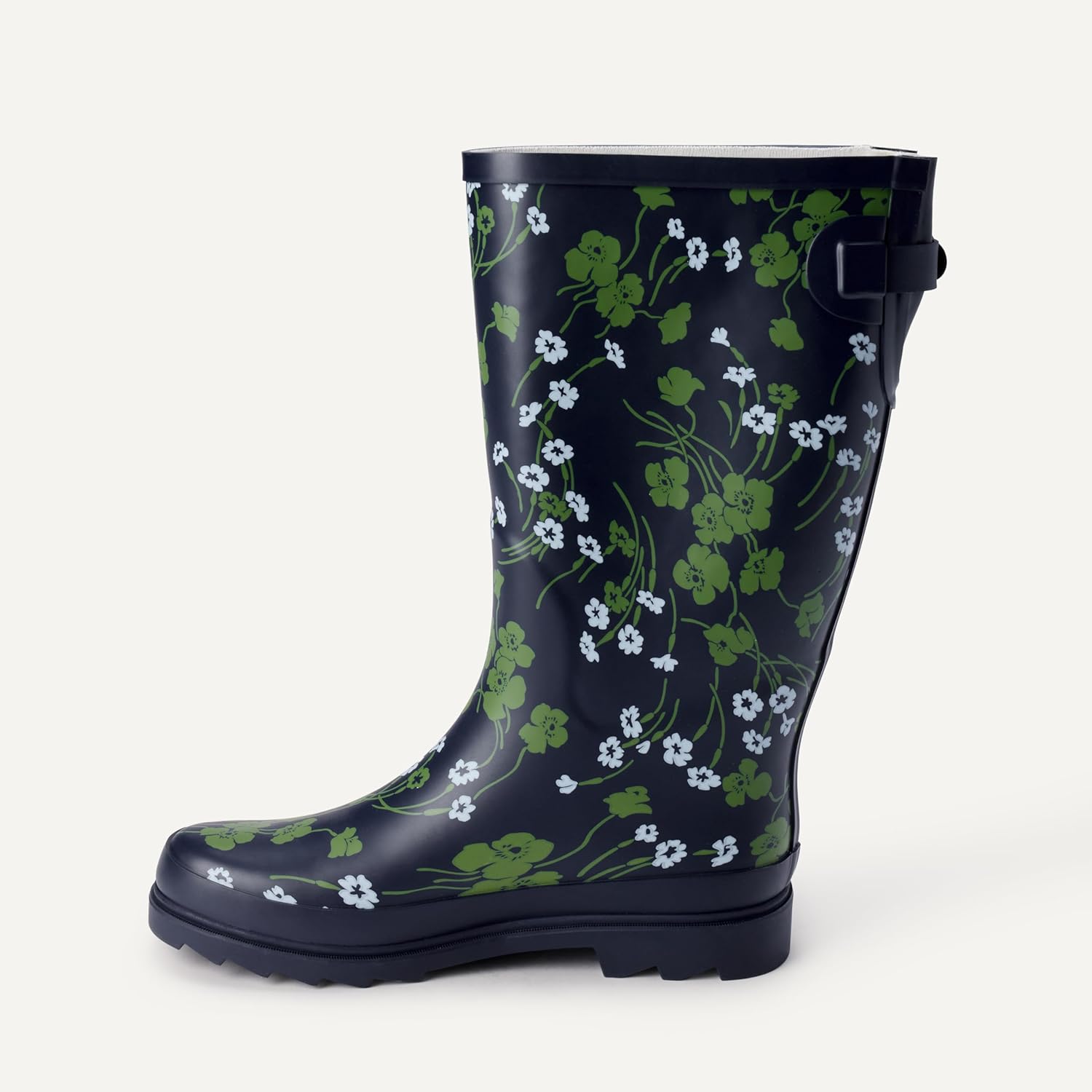 Detalle de Amazon Essentials Women's Waterproof Tall Rain Boot with Adjustable Buckle